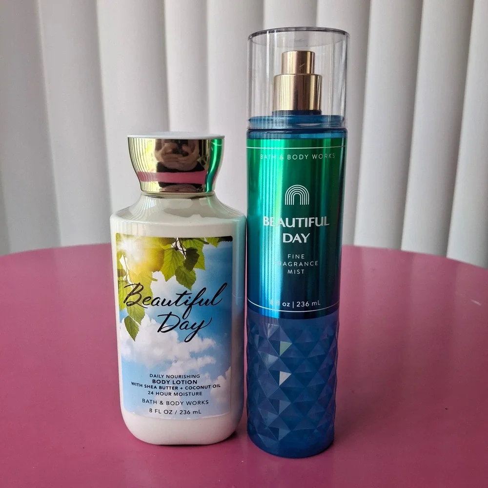 Bath & Body Works BEAUTIFUL DAY Fragrance Mist & Body Lotion Set of 2